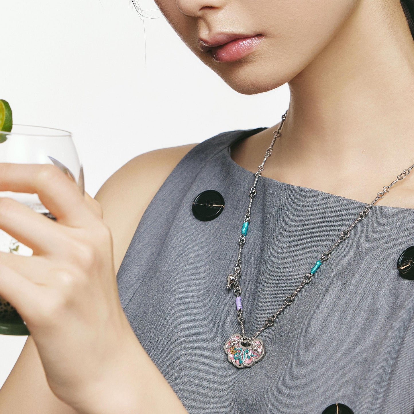 Snake Ruyi Money Bag Necklace