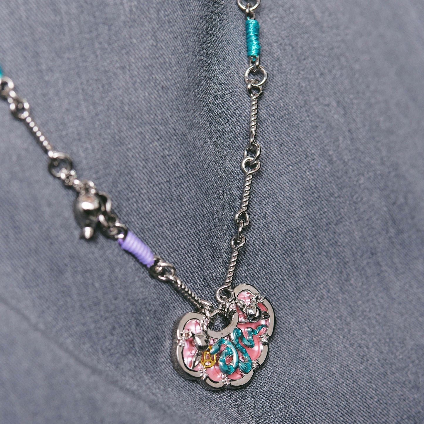Snake Ruyi Money Bag Necklace