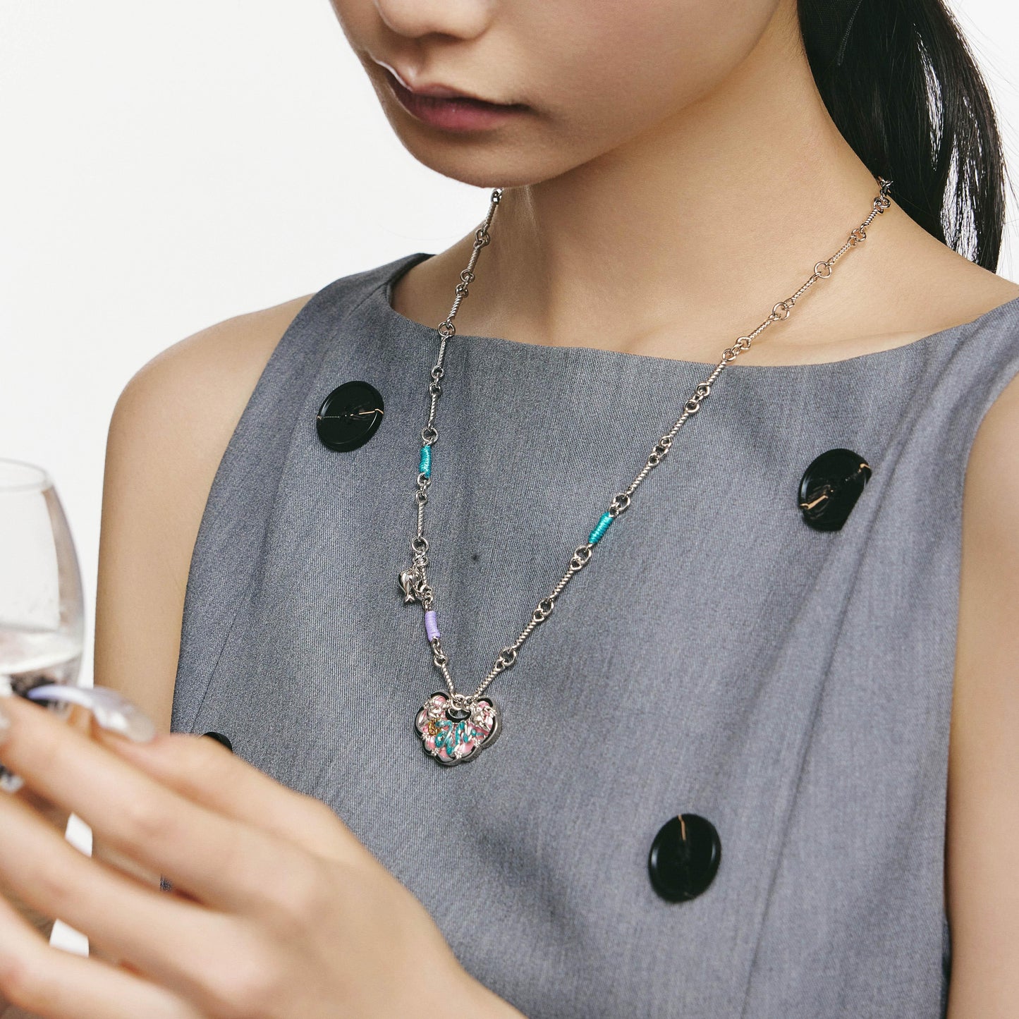 Snake Ruyi Money Bag Necklace