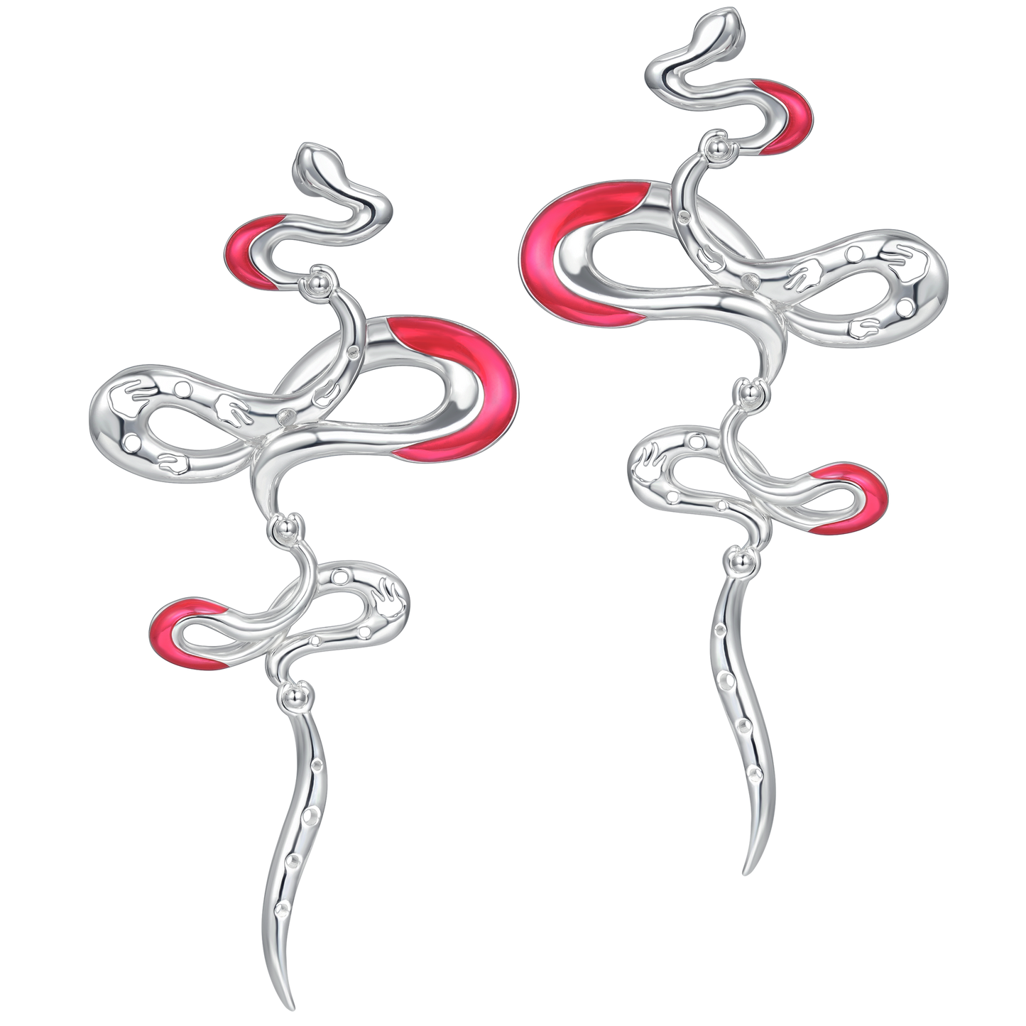 Twin Spirit Snake Earrings