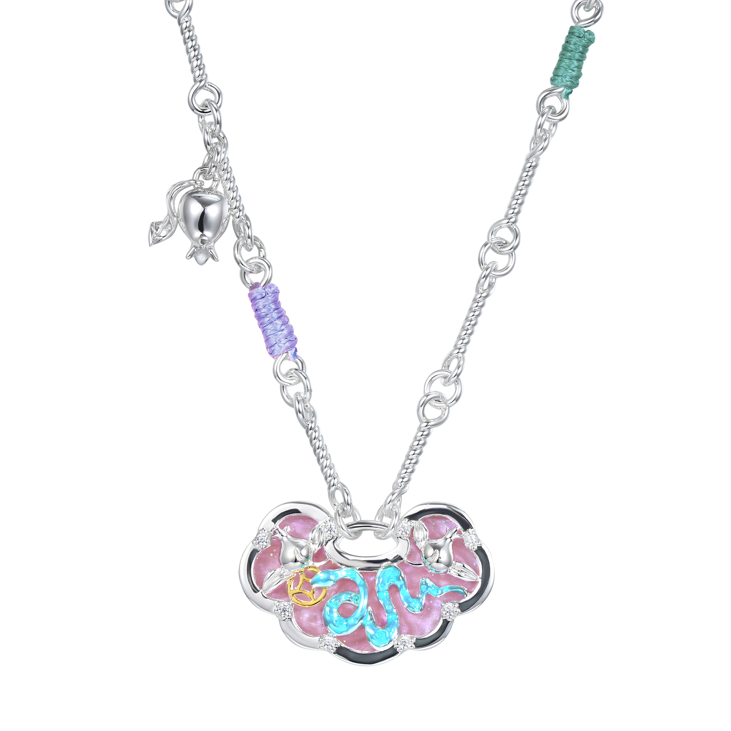 Snake Ruyi Money Bag Necklace