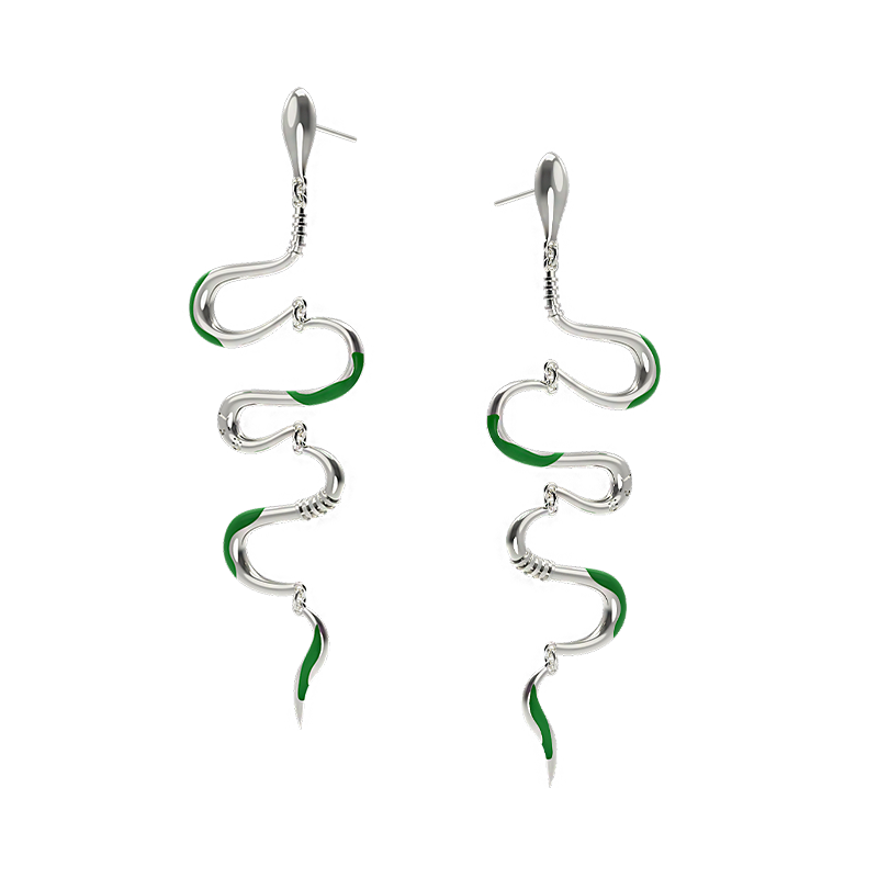 Wandering Snake Earring