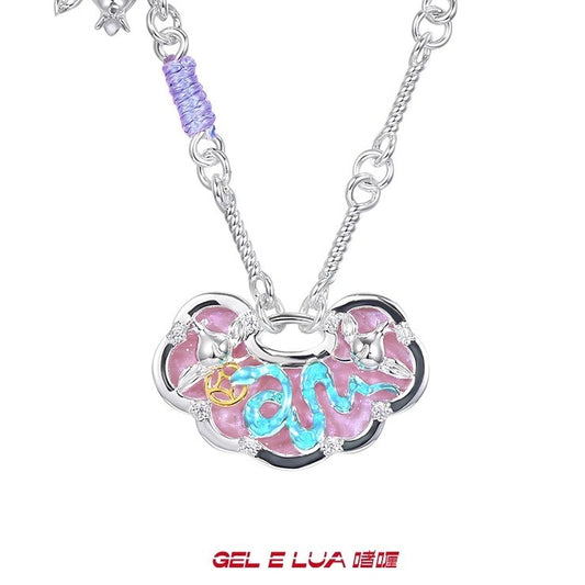 Snake Ruyi Money Bag Necklace