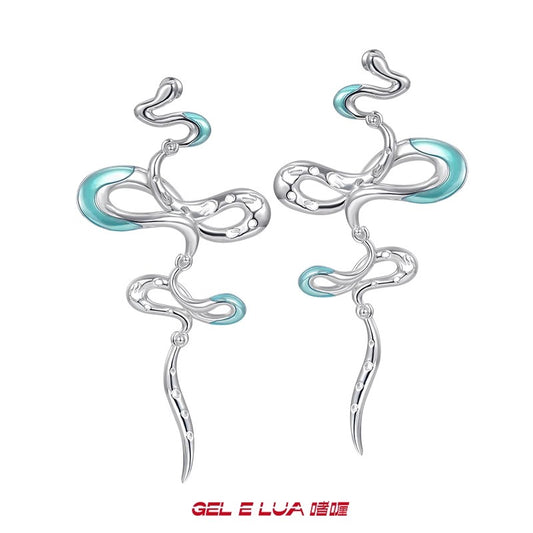 Twin Spirit Snake Earrings