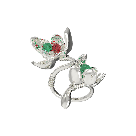 The Twin Wonder Flower Ring