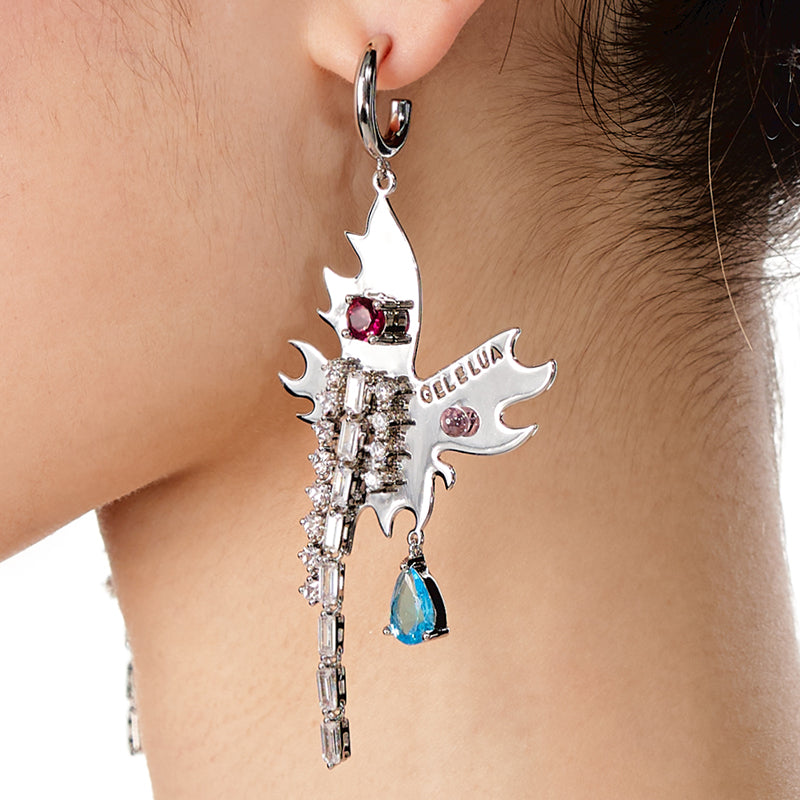 Phantom Butterfly Tassel Earrings